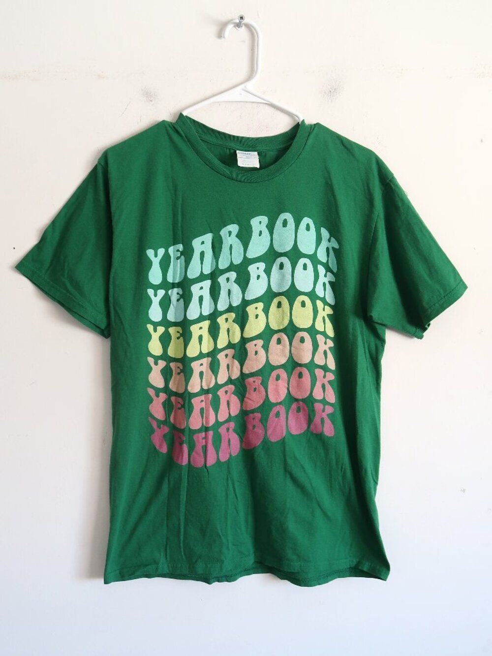 Green Yearbook Graphic Tee - Size Medium